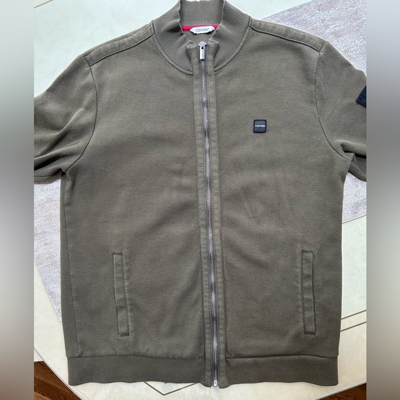 Calvin Klein Men’s Front Zip Sweater - Picture 9 of 16